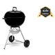 WEBER E-5710 faszenes grill, 57cm-es, fekete, tisztítórendszerrel, kazánráccsal, fekete tisztítórendszerrel