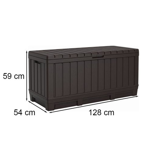 Kentwood műanyag kerti tároló 350L barna