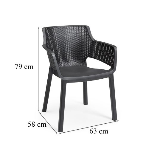 Eva Balcony kerti bútor garnitúra szett vigo asztallal