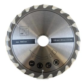 Scheppach TCT vágótárcsa átm. 210/30, 24 fog 3901208701