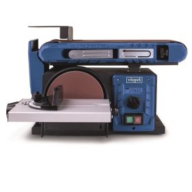   Scheppach BTS 800 VARIO - multifunkciós asztali szalag- és homlokcsiszológép állítható sebességgel