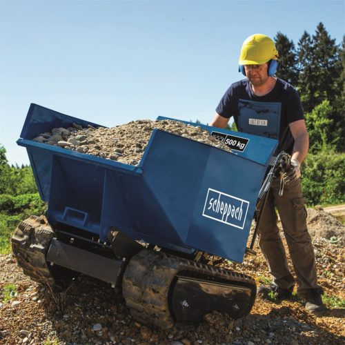Scheppach DP 5000 - hernyőtalpas szállítógép hidraulikus billenéssel és 500 kg-os terheléssel