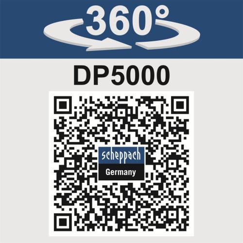 Scheppach DP 5000 - hernyőtalpas szállítógép hidraulikus billenéssel és 500 kg-os terheléssel