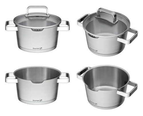 G21 Gourmet Magic 9 darabos edénykészlet fedővel, rozsdamentes acél