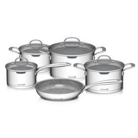   G21 Gourmet Miracle 9 darabos edénykészlet rozsdamentes acél / greblon
