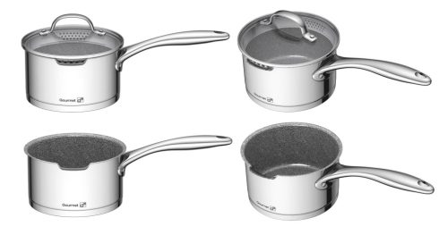 G21 Gourmet Miracle 9 darabos edénykészlet rozsdamentes acél / greblon