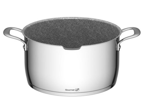 G21 Gourmet Miracle 28 cm átmérőjű főzőedény, rozsdamentes acél/greblon