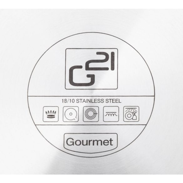 G21 Gourmet Miracle 28 cm átmérőjű főzőedény, rozsdamentes acél/greblon