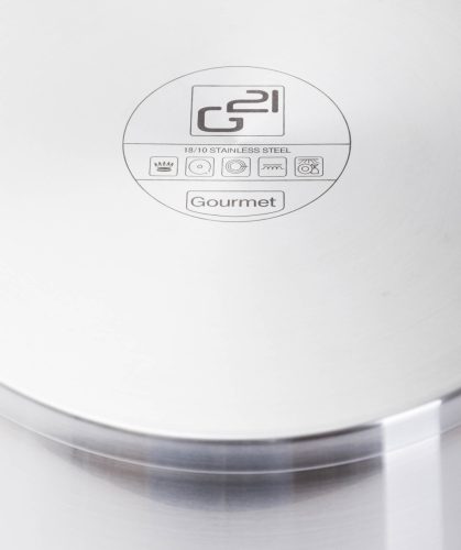 G21 Gourmet Miracle 28 cm átmérőjű főzőedény, rozsdamentes acél/greblon