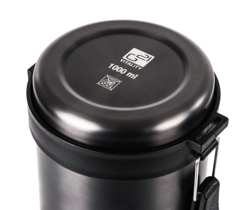 G21 ivópalack, 1000 ml, acélszürke, fogantyúval