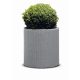 Keter Cylinder L virágcserép Silver Grey