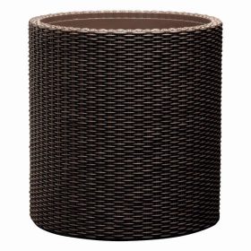 Keter Cylinder L virágcserép, barna
