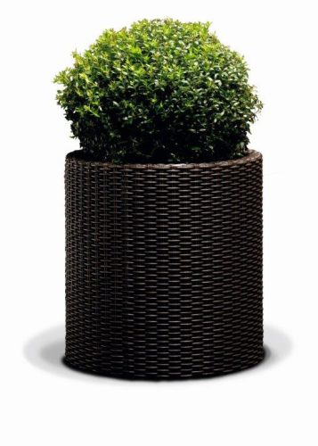 Keter Cylinder L virágcserép, barna