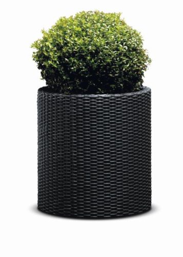 Keter Cylinder L virágcserép, szürke