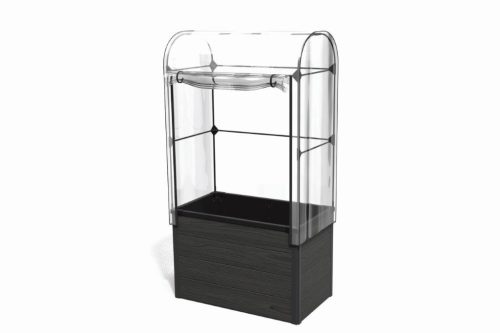 Kvetináč Keter Maple green house s fóliovníkem grafitový, poškozený obal