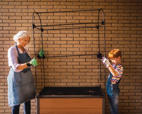 Kvetináč Keter Maple green house s fóliovníkem grafitový, poškozený obal