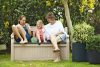 Keter Eden Garden Bench 265L kerti pad, bézs
