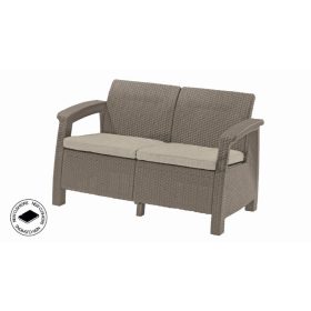   Kerti bútor Keter Corfu love seat kétszemélyes kanapé, cappuccino szín