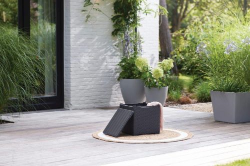 Keter Vigo kerti asztal grafitszürke tároló hellyel