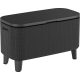 Kerti asztal Keter Bevy Bar Cool grafit rattan