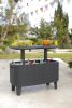 Kerti asztal Keter Bevy Bar Cool grafit rattan