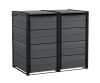 Kerti tároló Keter Hide Away 2x 120 l-es kukákhoz, szürke