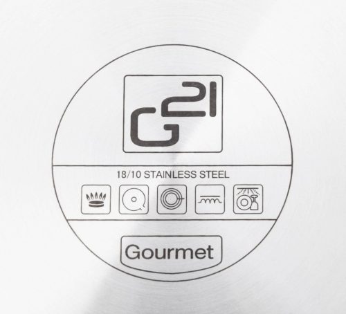 G21 Gourmet Miracle edénykészlet, egy serpenyővel több, 11 darabos, rozsdamentes acél/greblon
