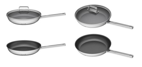 G21 Gourmet Magic edénykészlet szűrővel, 4 darabos, rozsdamentes acél