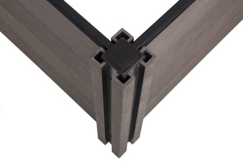 Magaságyás G21 Crop 183 x 183 x 80, WPC, Ébenfa