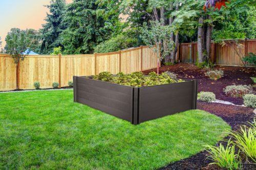 G21 Crop magaságyás 183 x 143 x 54, WPC, Ében