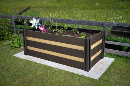 G21 Crop Duo magaságyás 143 x 68 x 57, WPC, Cumaru