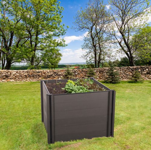 Magaságyás G21 Crop 106 x 106 x 80, WPC, Ébenfa