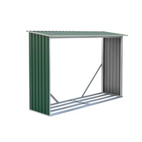 Tüzifa tároló 2,3m3, 242 x 75 cm, zöld, Penta G21