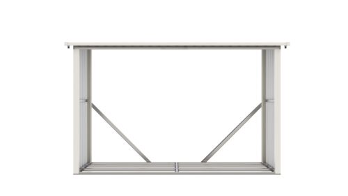 G21 WOH 335 tüzifa tároló - 242 x 89 cm, szürke