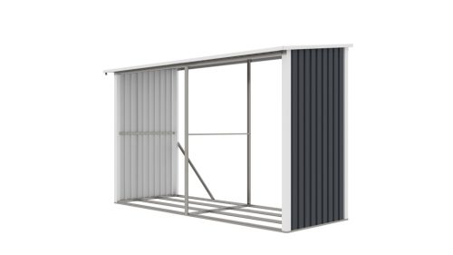 G21 WOH 682 tüzifa tároló - 302 x 119 cm, antracit