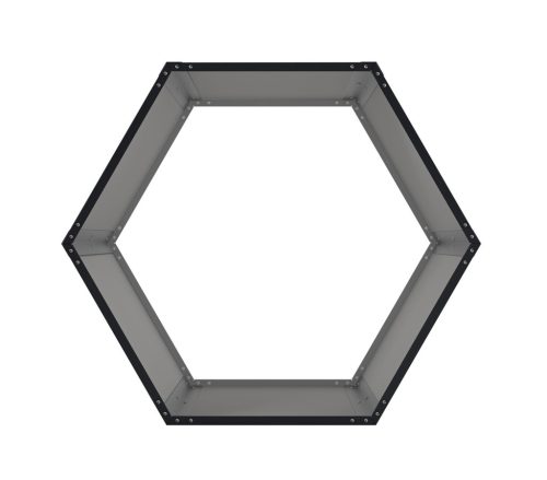 Tüzifatároló G21 HEX 53 - 92 x 60 cm, antracit