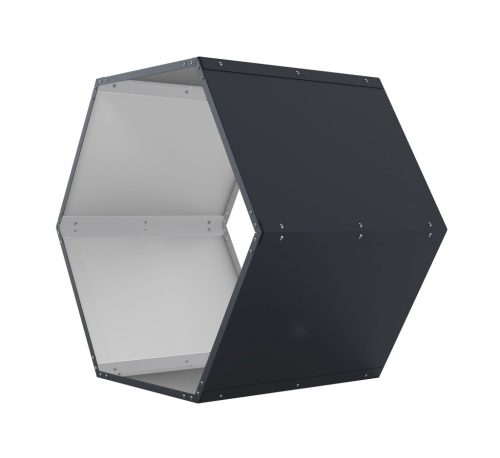 Tüzifatároló G21 HEX 53 - 92 x 60 cm, antracit