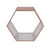 Tüzifa tároló G21 HEX 53 - 92 x 60 cm, barna