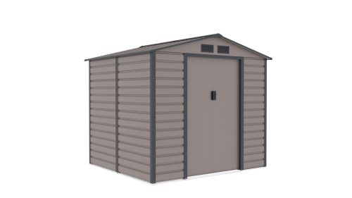 Kerti tároló ház kb. 2 X 2 méter alapterület, fém, szürke, GAH407 G21 63900521