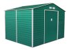 Kerti tároló ház kb. 2 X 2,5 méter alapterület, fém, zöld, GAH529 G21 63900537