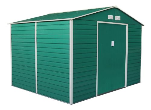 Kerti tároló ház kb. 2 X 2,5 méter alapterület, fém, zöld, GAH529 G21 63900537