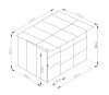 G21 KEN 572 kutyaketrec - 260 x 220 cm, szürke