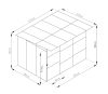 G21 KEN 572 kutyaketrec - 260 x 220 cm, szürke