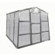 Üvegház G21 GZ 48 - 251 x 191 cm, galvanizált, alapzattal