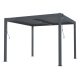 Bioklimatikus pergola G21 Austin 3×3 m, antracit színű alumínium