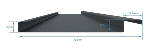 Bioklimatikus pergola G21 Austin 4x4 m, antracit színű alumínium