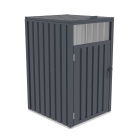   Fémlemez tároló szemetesekhez G21 73x121x82 cm, antracit színű fém