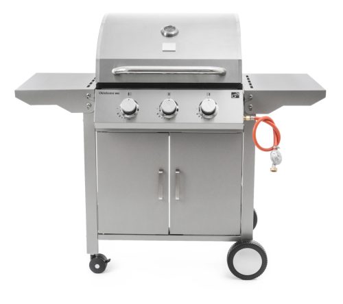 G21 OKLAHOMA BBQ Premium line gázgrill, 3 égőfej + ajándék nyomáscsökkentő