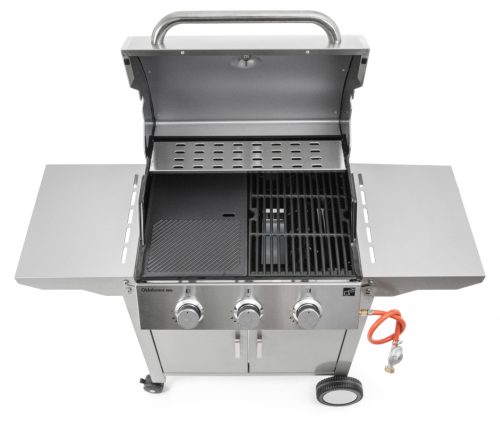 G21 OKLAHOMA BBQ Premium line gázgrill, 3 égőfej + ajándék nyomáscsökkentő