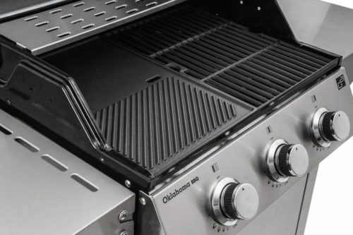 G21 OKLAHOMA BBQ Premium line gázgrill, 3 égőfej + ajándék nyomáscsökkentő